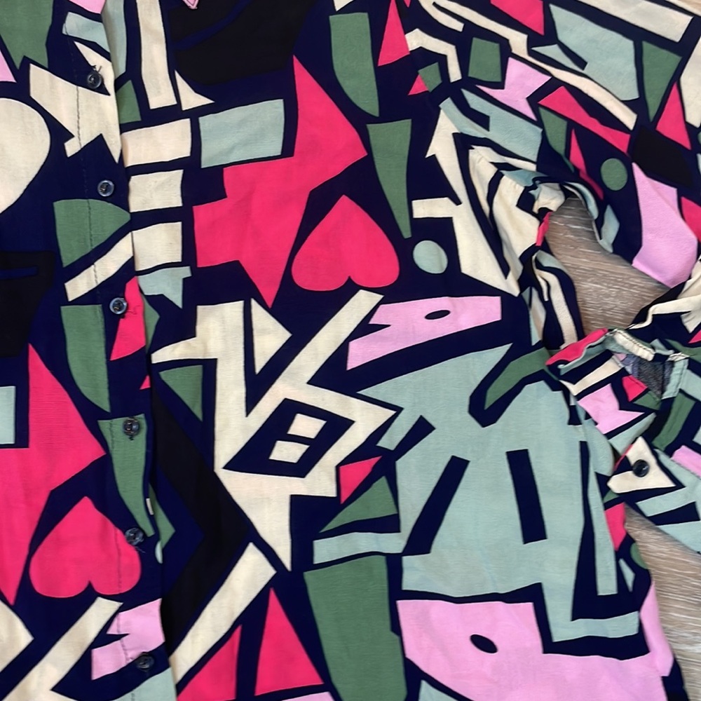 Big Dart Retro Art 90's Y2k Colorful Geometric Pr… - image 4